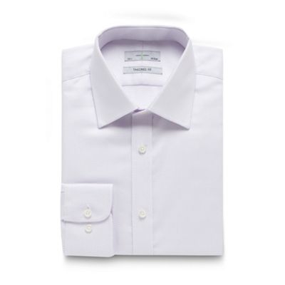 J by Jasper Conran Designer lilac zig zag tailored shirt
